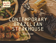 Tablet Screenshot of cutssteakhouse.com